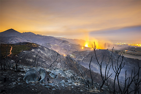 Acusado un hombre de provocar uno de los incendios de California